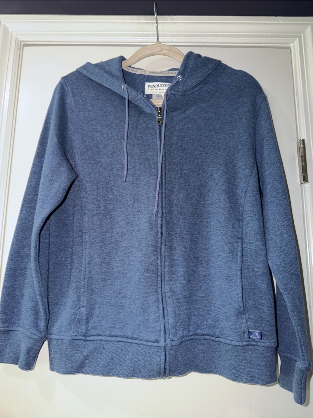 Pendleton Blue Full-Zip Hoodie Sweatshirt